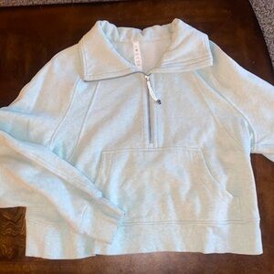 Teal heathered lululemon cropped scuba